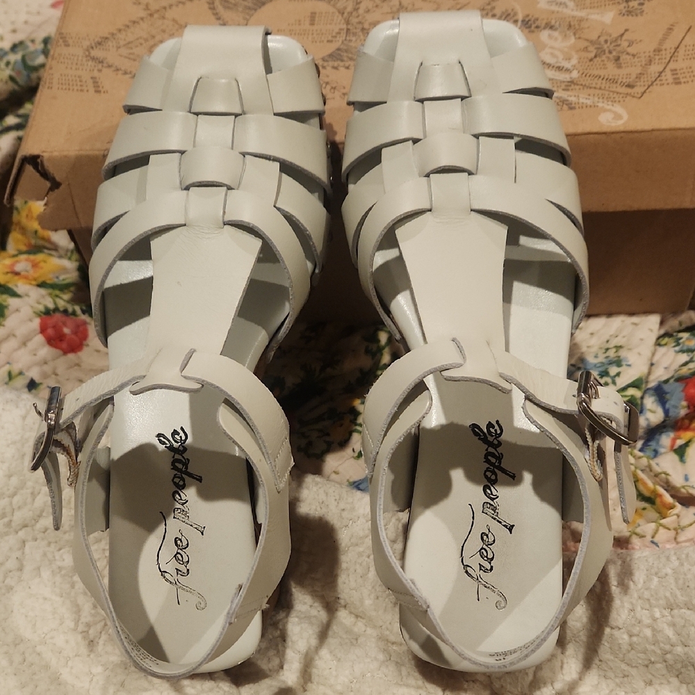 Free People White Women's Sandals